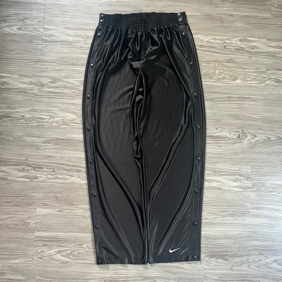 Nike Other - Vintage Nike Tear Away Track Pants Mens XL Black Snap Button Warm Up Trousers